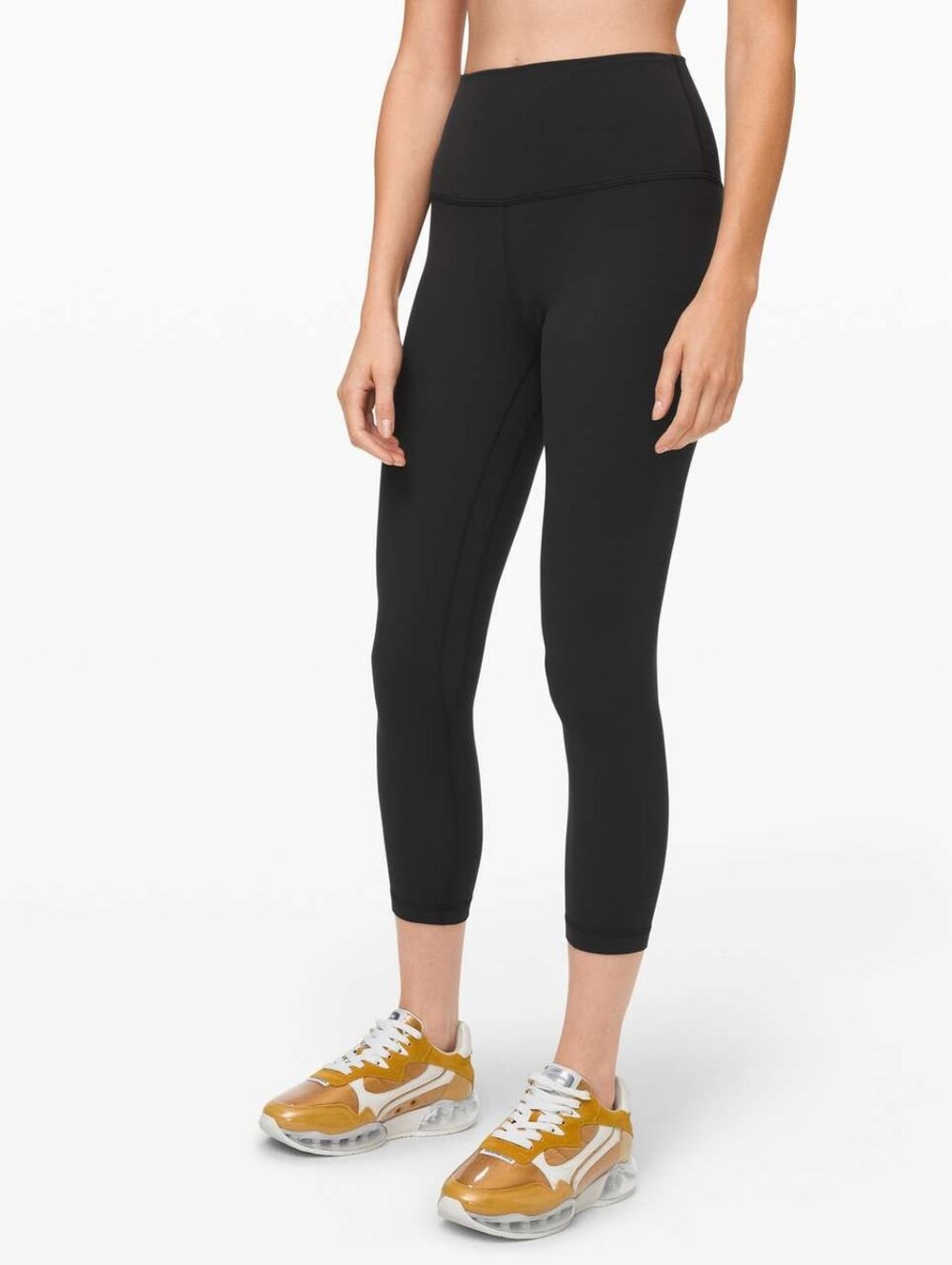 Lululemon Athletica Black Cropped High-Rise Leggings Size 6